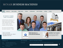 Tablet Screenshot of mcnairbusiness.com